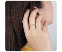 Twist Designed Silver Ring SRO-54